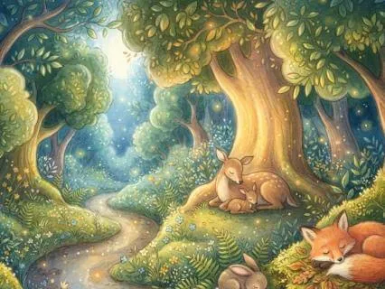 Children's Sleepy Forest With Theta Waves Background Music