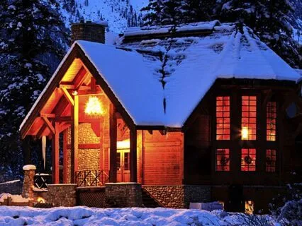 Christmas House Ambiance  Snow Crunching Sounds, Wind Sounds
