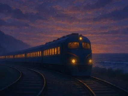 Coastal Twilight Express: A Bedtime Journey For Deep Sleep