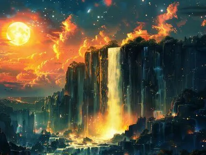 Cosmic Waterfall