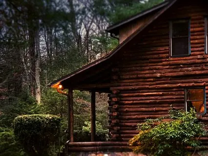 Cozy Cabin Retreat: Crackling Fireplace Sounds In The Woods