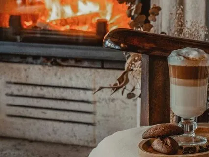 Cozy Day By The Fireplace