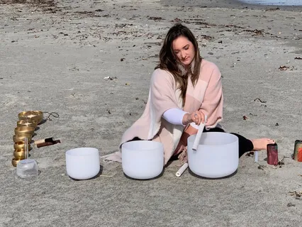 Crystal Bowl Sound Meditation By The Beach