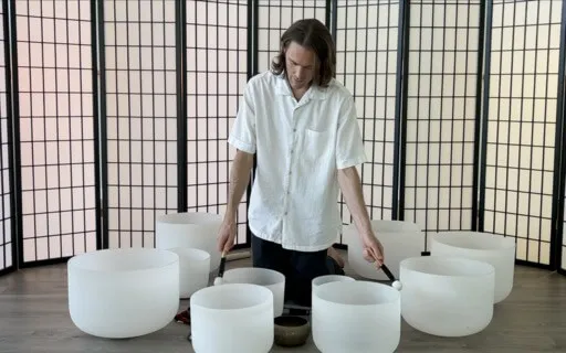 Crystal Singing Bowl Music For Relaxation, And Peace