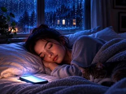 Digital Detox For Deep Sleep | Guided Talk-Down With Rain