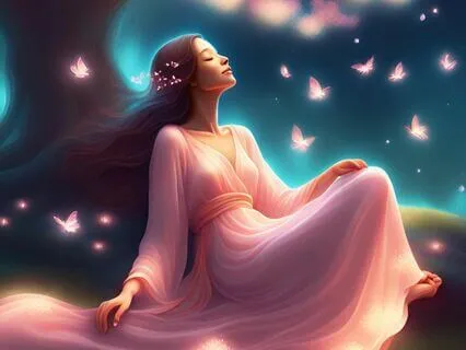 Divine Feminine Radiance: A Peaceful Sleep Journey