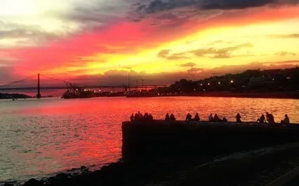 Docks Of Lisbon By Night