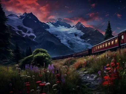 Dreamy Train Journey Through The Swiss Alps | Bedtime Story