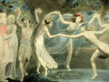 Elf dance in the forest