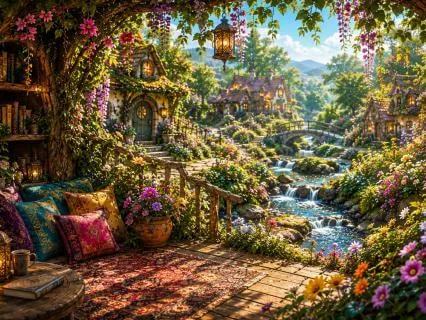 Enchanted Fairy Village: Handpan & Nature Sounds for Peace