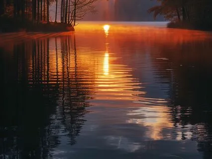 Enjoyment Of A Calm Lake