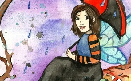 Fairy Under The Umbrella Ambiance/ Cozy Evening Sounds