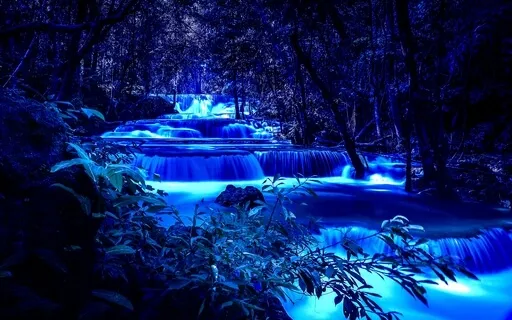 Fantasy Forest Waterfall 