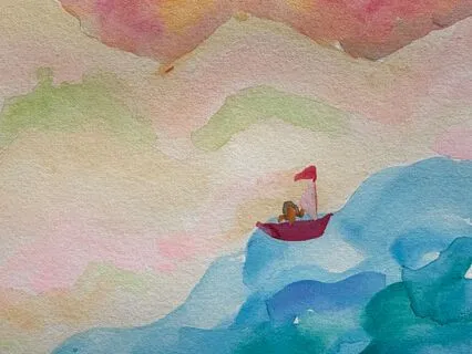 Floating down the river