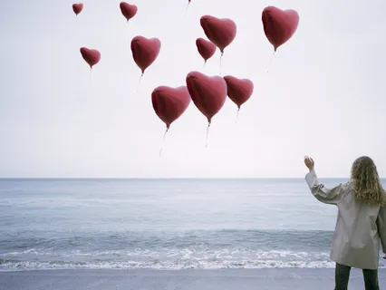 Floating Hearts With Loving Kindness 