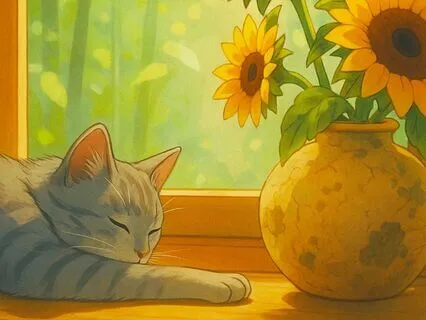 Flowers by the Window | The Calm Sleep Lofi Beat Collection
