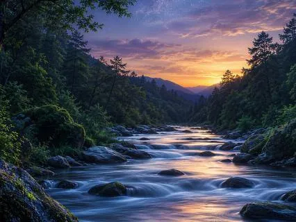 Flowing River Sounds | 8 Hours of Deep Sleep Ambience