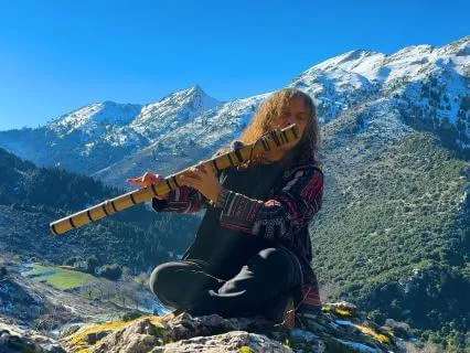 Flute Sleep Music At The Snow Mountains Of Greece