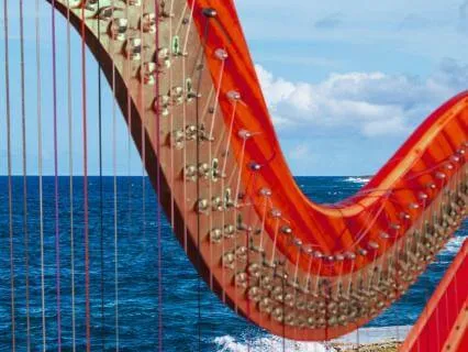 Focus Music | Relaxing Harp & Ocean Waves