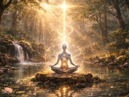 Forest Waterfall Meditation for Anxiety, Stress & Sleep