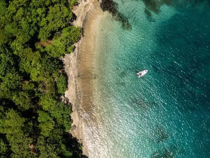 Gentle Waves From Coco Beach With Warm Guitar Melody