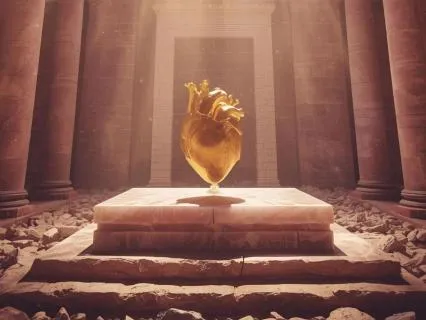 Golden Heart: A Step Into Gratitude