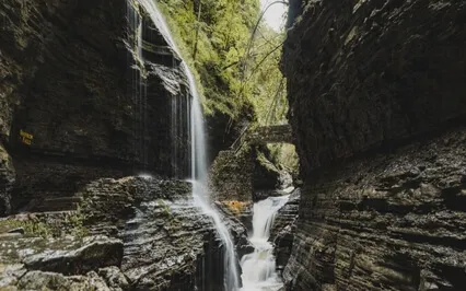 Gorge Waterfall Sounds At Watkins Glen State Park, Ithaca NY