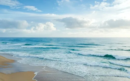 Gorgeous Morning At The Beach