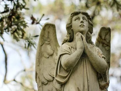 Guardian Angel & Saint Prayerscape With Sacred Harp