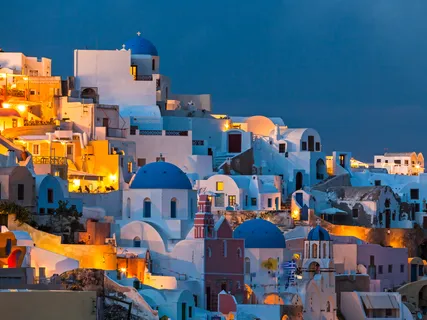 Sunset In Santorini