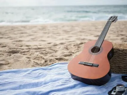 Guitar Music & Sea For Meditation-Relaxation & Deep Sleeping