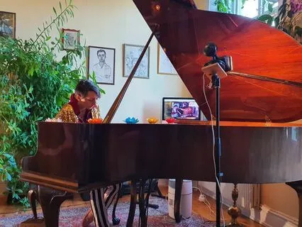 Healing And Calming Grand Piano Tones From A Living Room