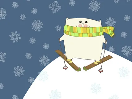 Heidi, Cherry & Vaya Go Skiing