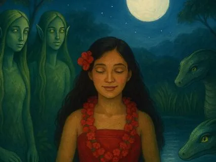 Hiʻiaka And The Guardians Of The Marsh