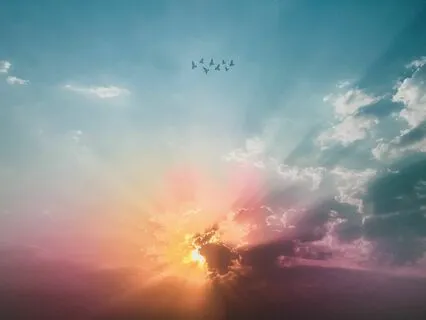 Hopeful Tomorrow: Peaceful Atmospheric Background