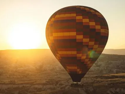 Hot Air Balloon Through The Seasons