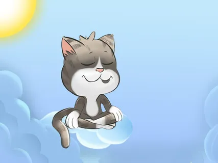 "I Feel ... " 6 Minutes Affirmations With Wonderful Cat Tigi