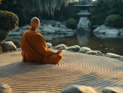 Japanese Zen Garden | Koto, Water Stream & Ambient Calm