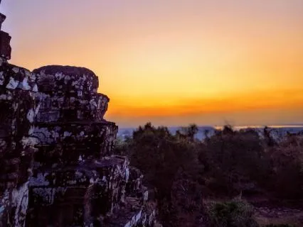 Jungle Temple Sunset for Meditation & Sleep
