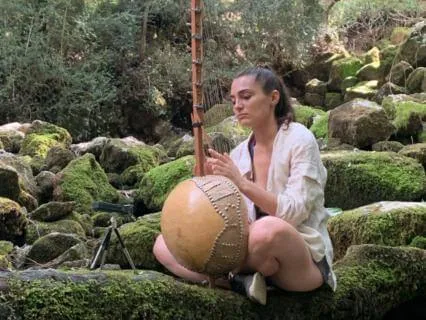 Soothing Kamele N'goni In A Catalan Train Station