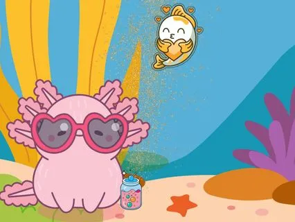 Kids Sleep Story: Emmy The Axolotl & The Glitter-Apocalypse