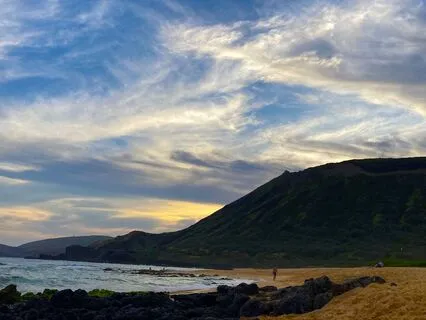 Lazy Morning On A Beach In Hawaii