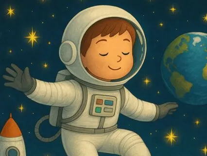 Leo Visits Earth's Moon – Kids Bedtime Story And Meditation