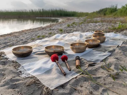 Love Forest Stream With Singing Bowls