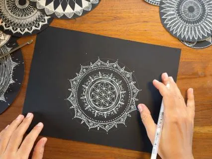 Mandala Drawing for Emotional Calm
