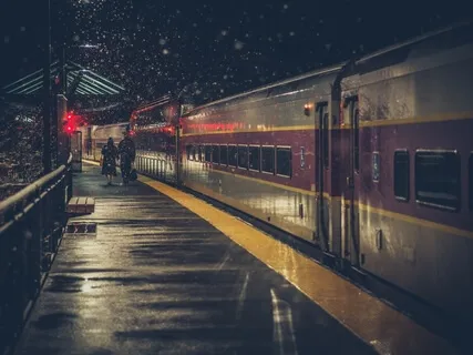 Meditation In The Rainy Night & Listen To Train Sounds