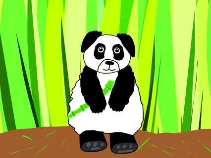 Meeting A New Panda Friend