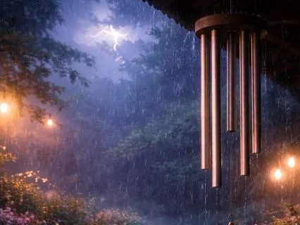 Midnight Rain, Harmonic Chimes, And Distant Thunder