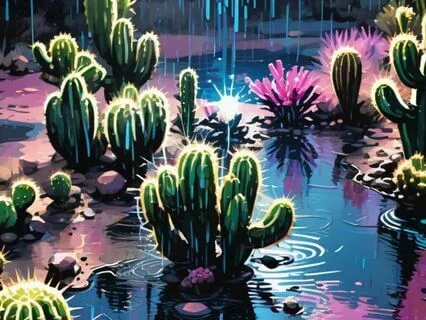 Midnight Thunder Storm In The Sonoran Desert