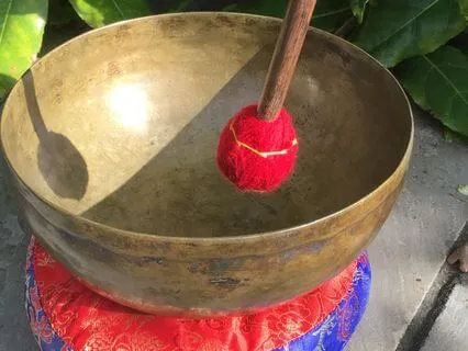 Mindful Moments With Ancient Jambati Singing Bowl